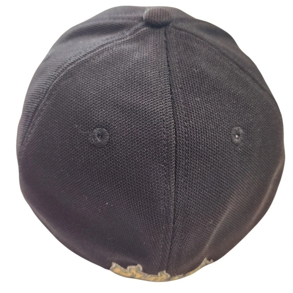 Under Armour USF Bulls Mens Black Gold Stretch Fit Baseball‎ Hat Cap RN 49314